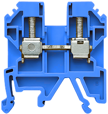 USK-4-B BORNE DE PASSAGEM PARAFUSO 4MM (AZUL)