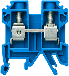 USK-10-B BORNE DE PASSAGEM PARAFUSO 10MM (AZUL)